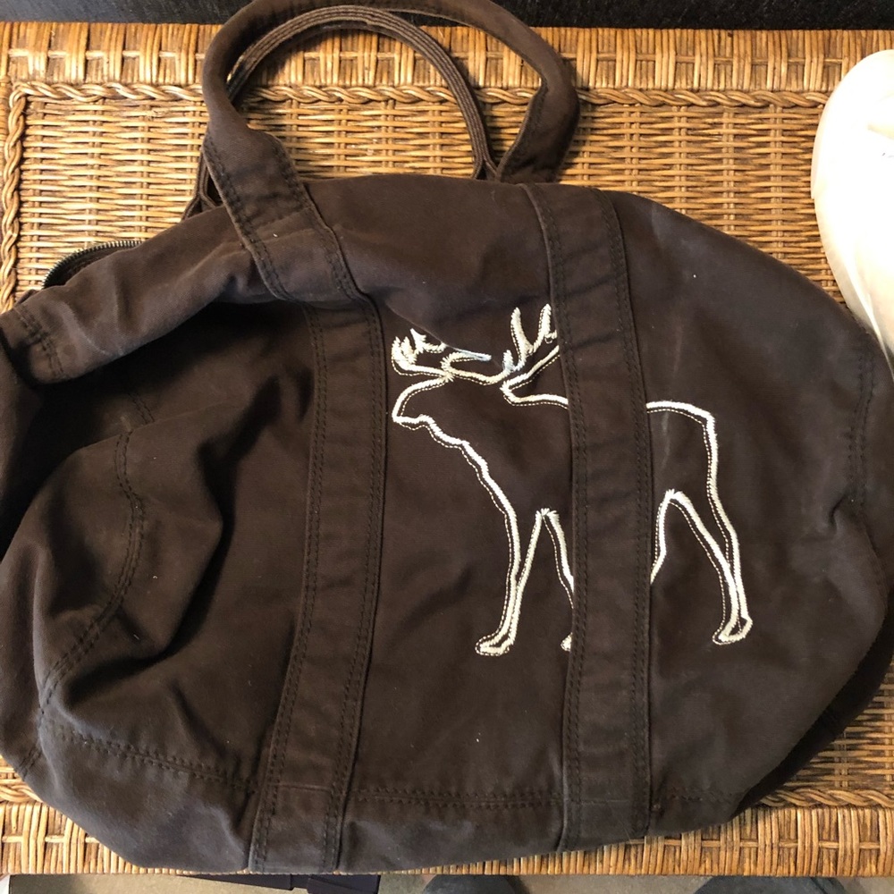 Brown Abercrombie Weekend Duffel